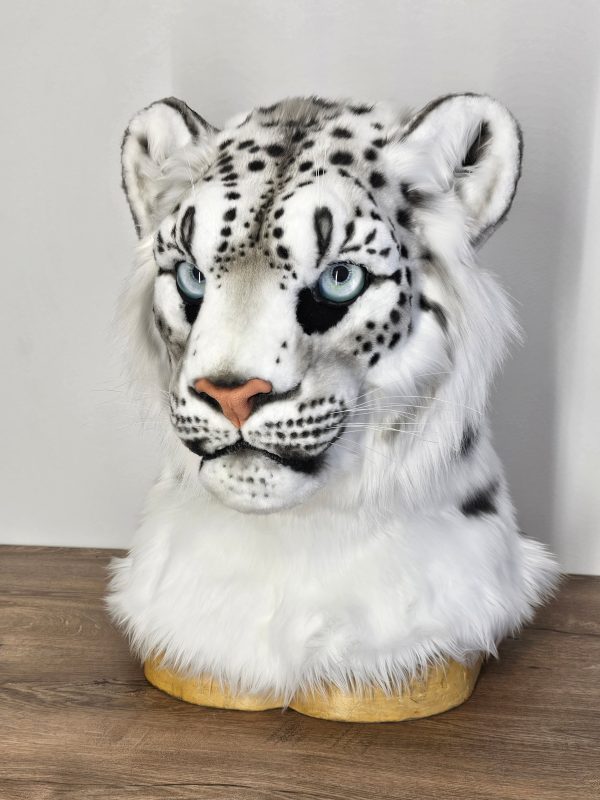 Snow leopard fursuit head - Image 2