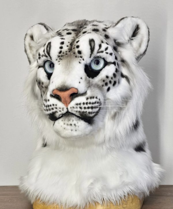 Snow leopard fursuit head