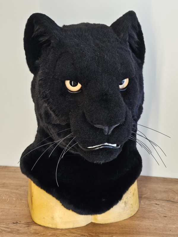 Black panther fursuit head - Image 3