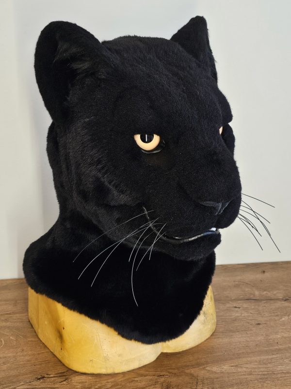 Black panther fursuit head - Image 2