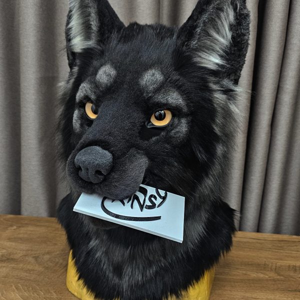 Black Wolf Fursuit Head